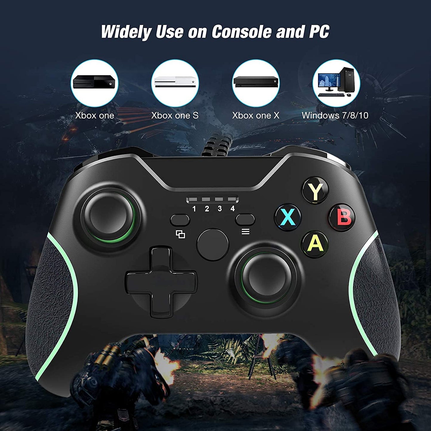 Y Team Controller for Xbox 1, Wired Controller for Xbox One Game Controller for Xbox