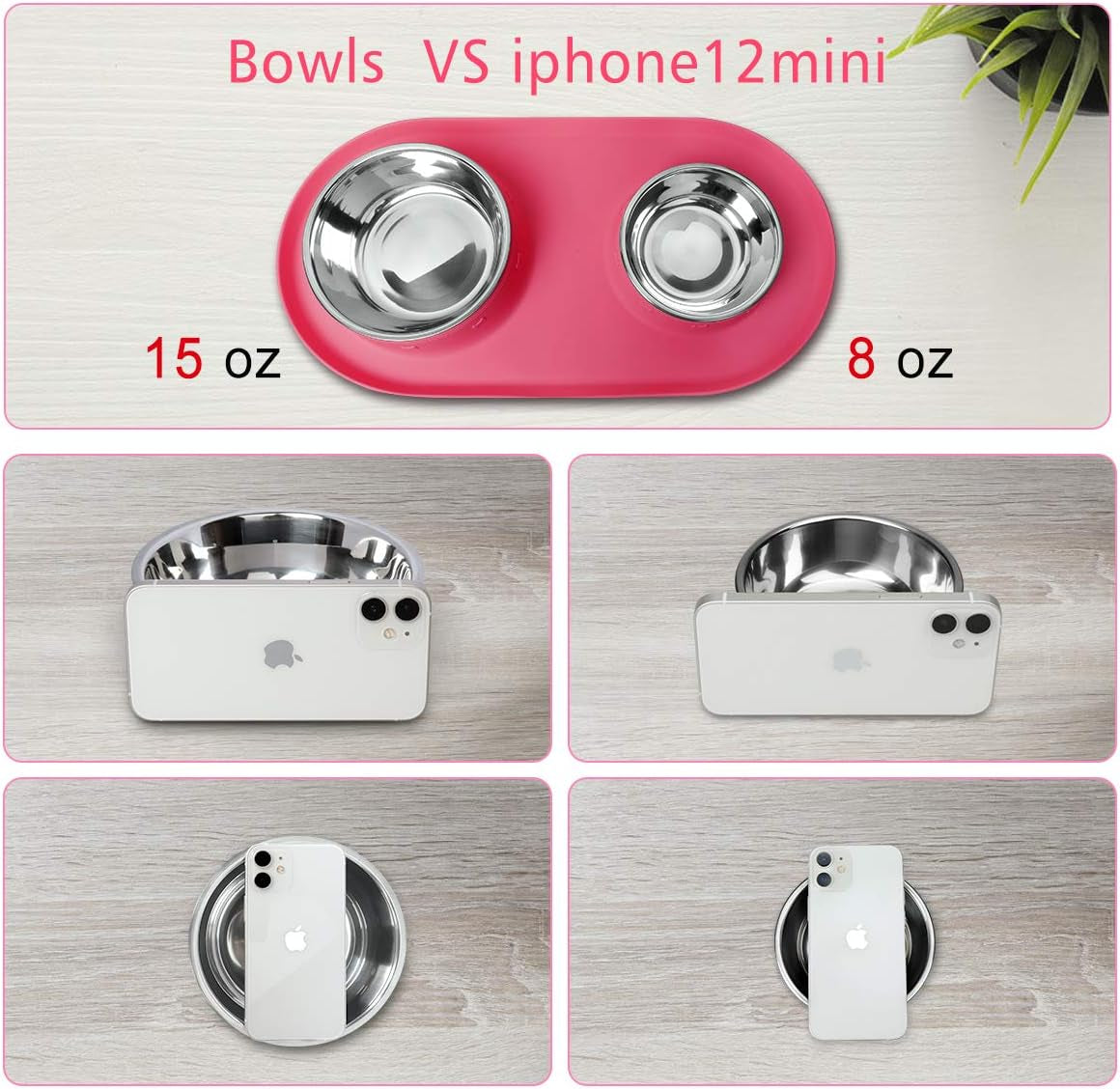 WESEN Slow Feeder Dog Bowls Insert, Soft Silicone Slow Eating Puppy Food Bowl for Small Medium Large Breed Dogs,Perfect with Stainless Steel Plastic Glass Ceramic Dog Bowls