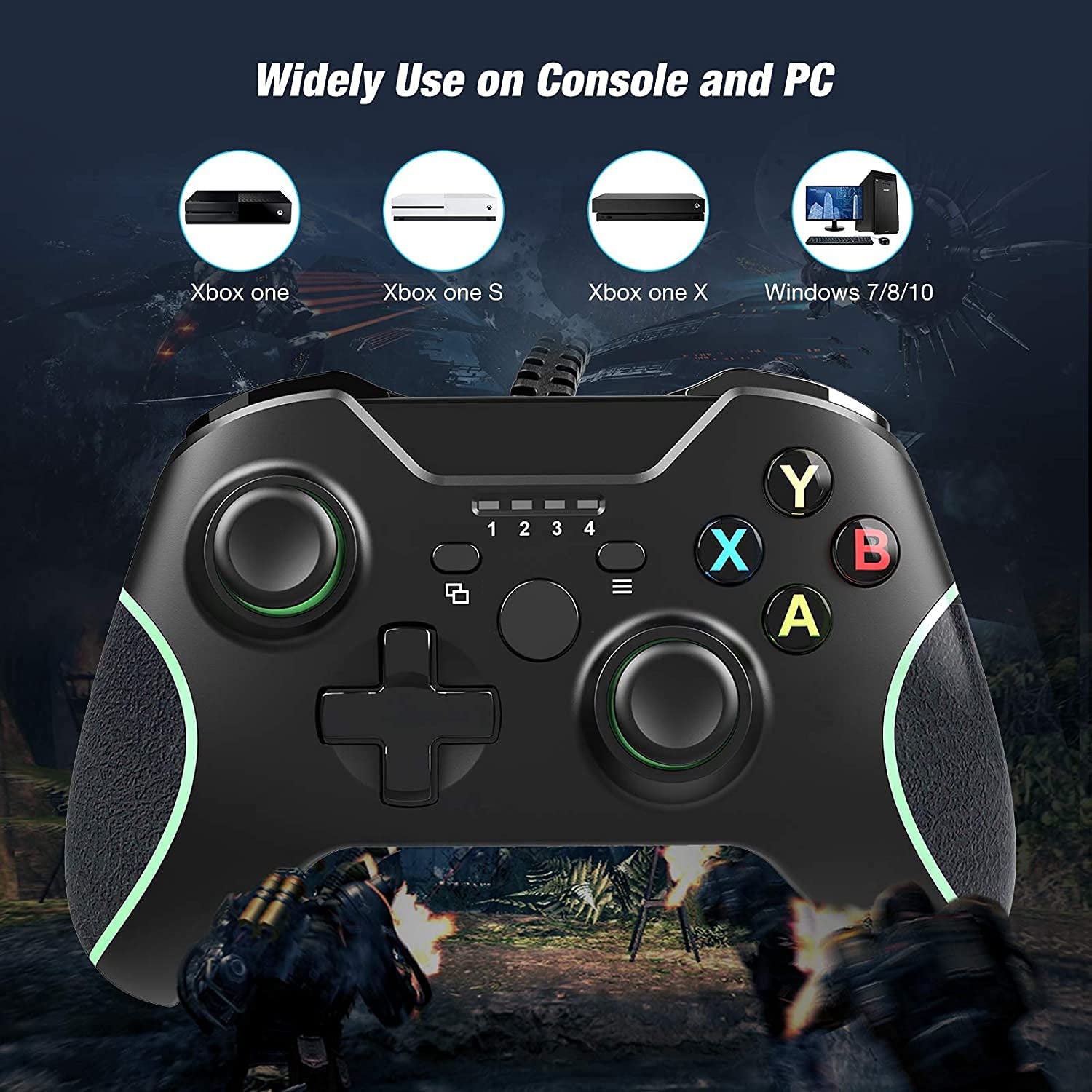 Y Team Controller for Xbox 1, Wired Controller for Xbox One Game Controller for Xbox